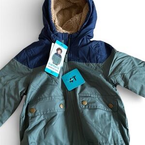 NWT Carter's Navy and Olive 4T Hooded Jacket